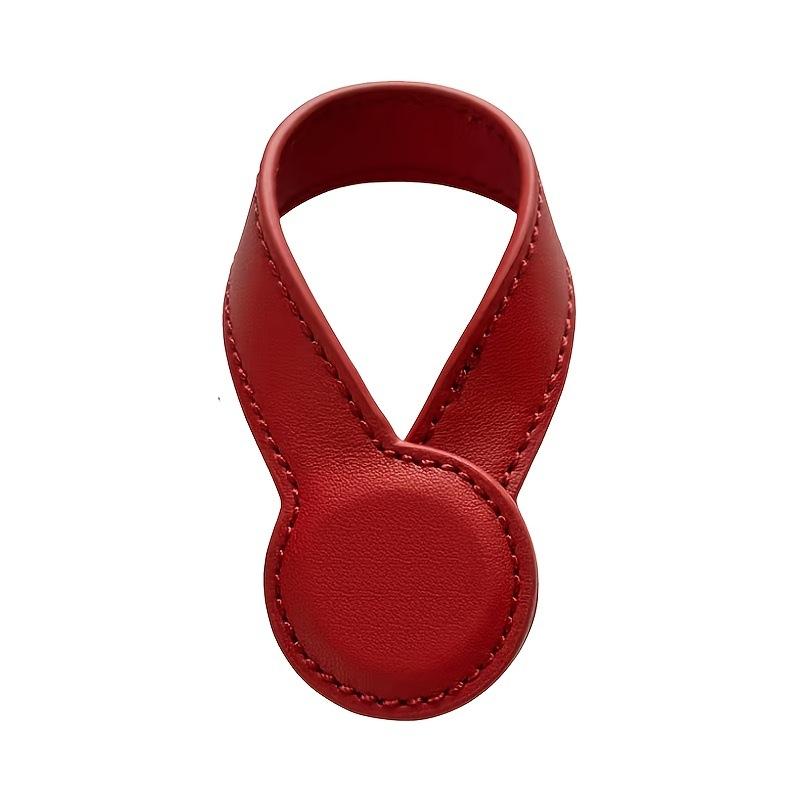 Imitation Leather Magnetic Hat Clip Outdoor Portable Hat Clip Keychain Pants Clip PU Hat Clip