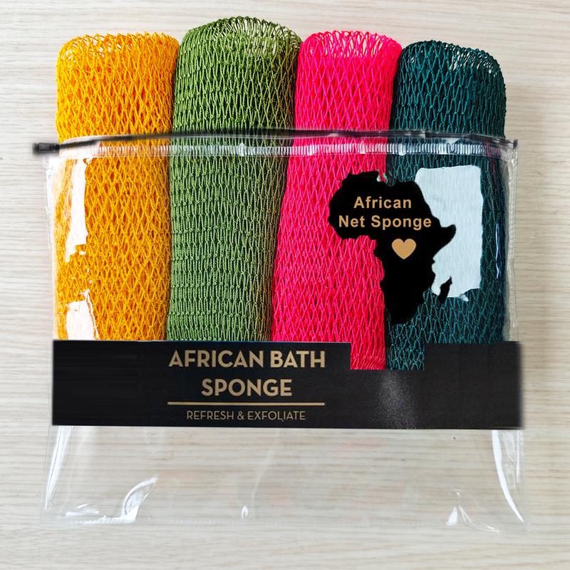 4 Piece African Exfoliating Net Sponge Bundle, for SENSITIVE SKIN, Bath sponge 4 Piece African Exfoliating Net Sponge Bundle, for SENSITIVE SKIN, Bath sponge