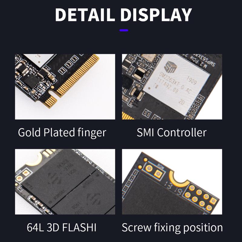 Kingchuxing M.2 NVMe PCIe 3.0X4 SSD 1TB 512GB SSD M.2 2280 PCIe Hard Drive Disk Internal Solid State Drive for Laptop