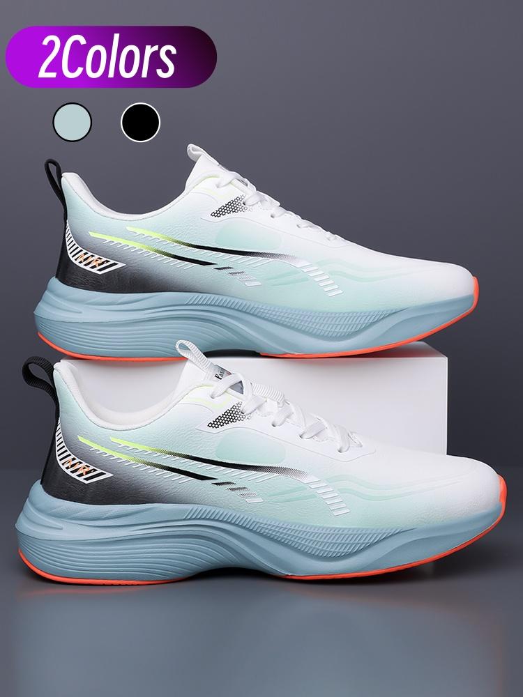 Men's trendy waterproof leather sneakers. Gradient leather surface, resilient cushioned sole and tough anti-slip treads, great for commuting, jogging and light workouts.