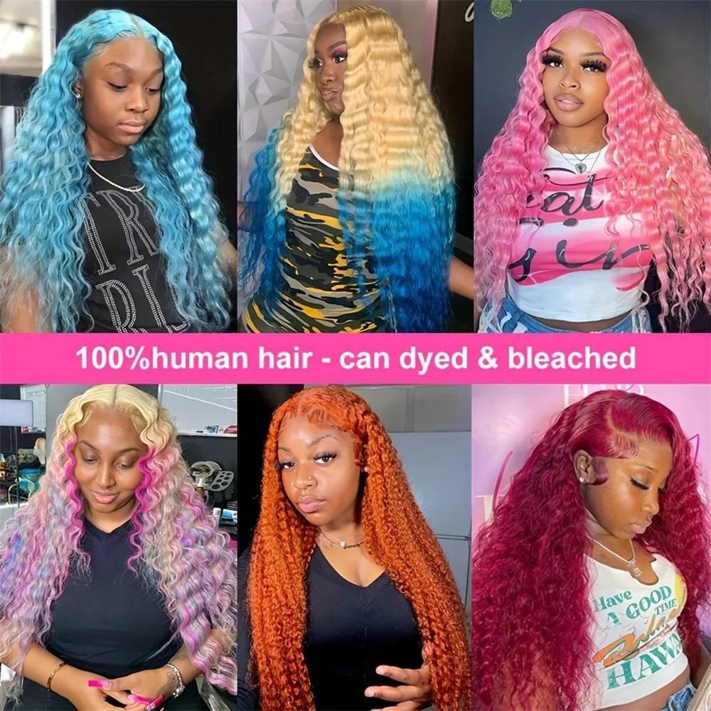 [26‘’Deep Wave=$135] Cheetahbeauty 200% Density 99J Burgundy/Natural Black/Ombre T1B/4/27 Deep Wave Lace Front Wigs Human Hair 13x6 HD Lace Frontal Wigs Human Hair Lace Front Wigs Pre Plucked 99j Burgundy Deep Curly Human Hair For Women