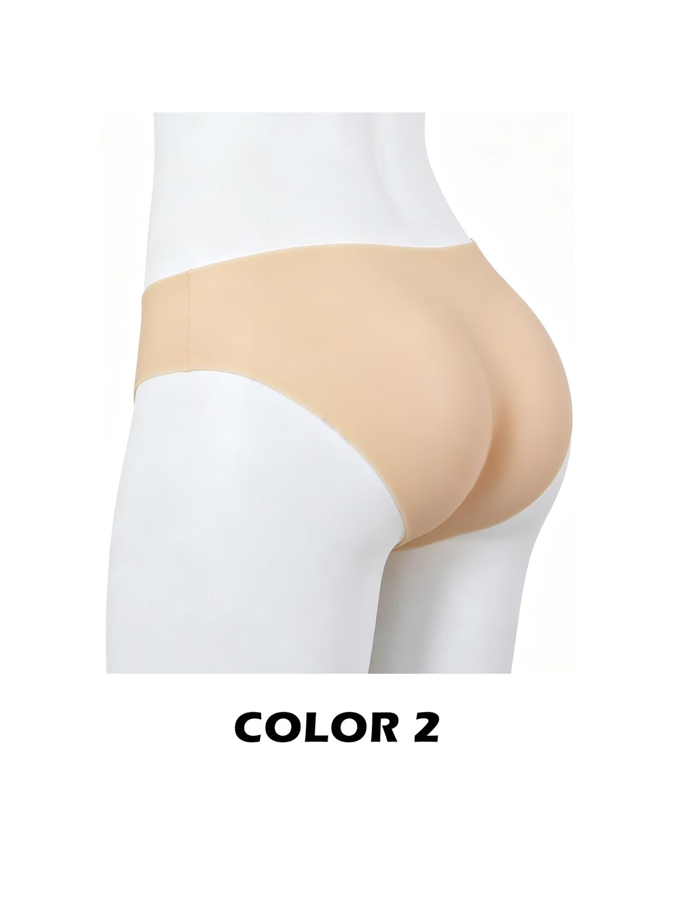 Womens No Seam Silicone Butt Lifting Panties Body Shaper Thickened Hip Enhancer for S Shape Body Confidence