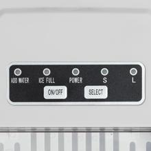 Antarctic Star Countertop Ice Maker, S/L Bullet Ice, 26lbs/Day, 9 Ice Cubes in 6 Mins, Portable Ice Machine with Ice Scoop and Handle, Self-Cleaning, One-Click Operation, for Kitchen Office Home