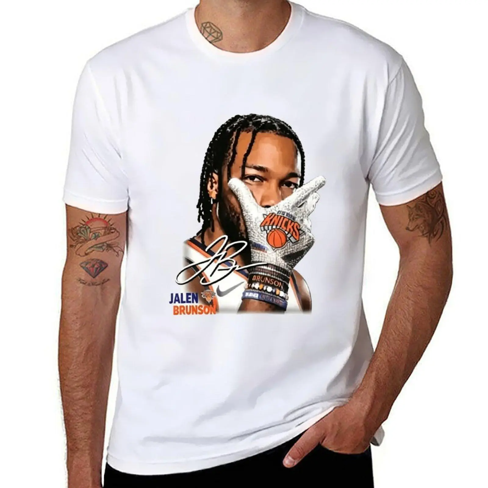 Youth Adult Shirt Vintage Basketball Tee Jalen Brunson Graphic Sweatshirt Retro Sports Streetwear Fan Shirt Game Day Apparel Unisex Cotton Oversized Fit Camiseta Verano Gift for Knicks Fans USA Trend