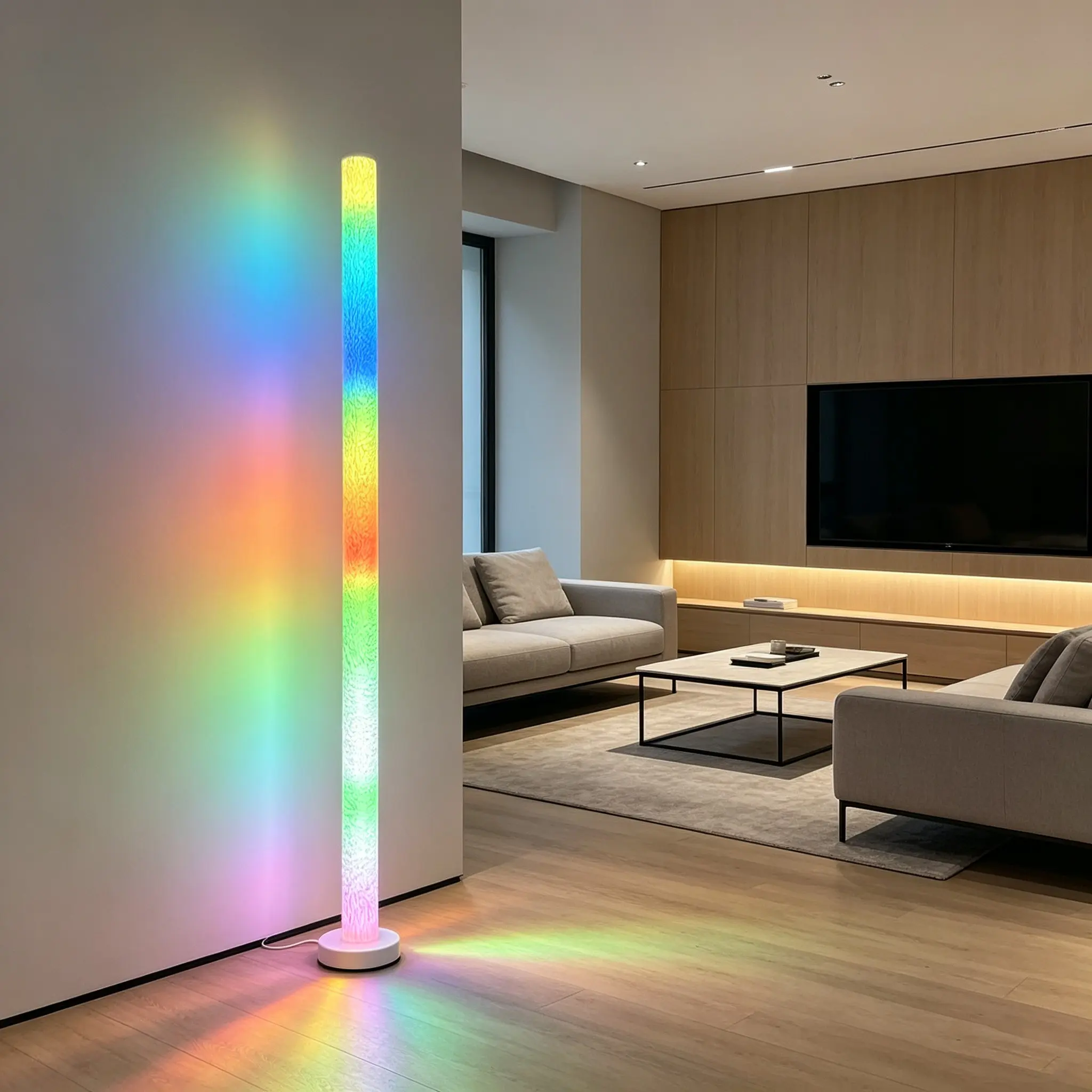 1/2PCS Smart LED Floor Lamp, Rgbic Mood Light, Home Decor, Office Lighting, Bedside Decoration, Game Study Decor, Holiday Gift, Halloween Christmas Decor