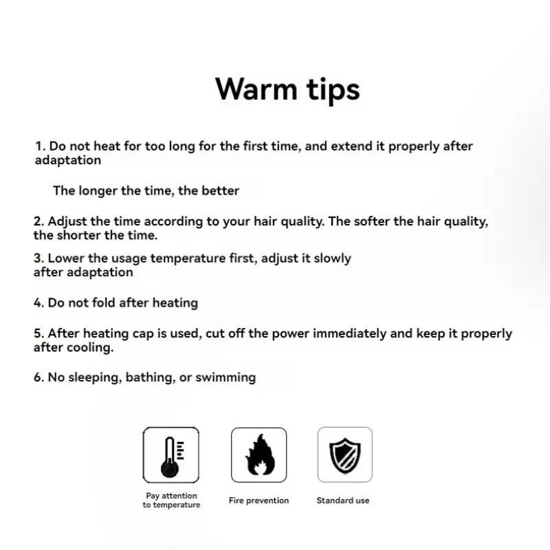 Adjustable Temperature Heating Cap for Home Use, Deep Conditioning Heat Cap for Hair Care, Ideal Gift for Girlfriend