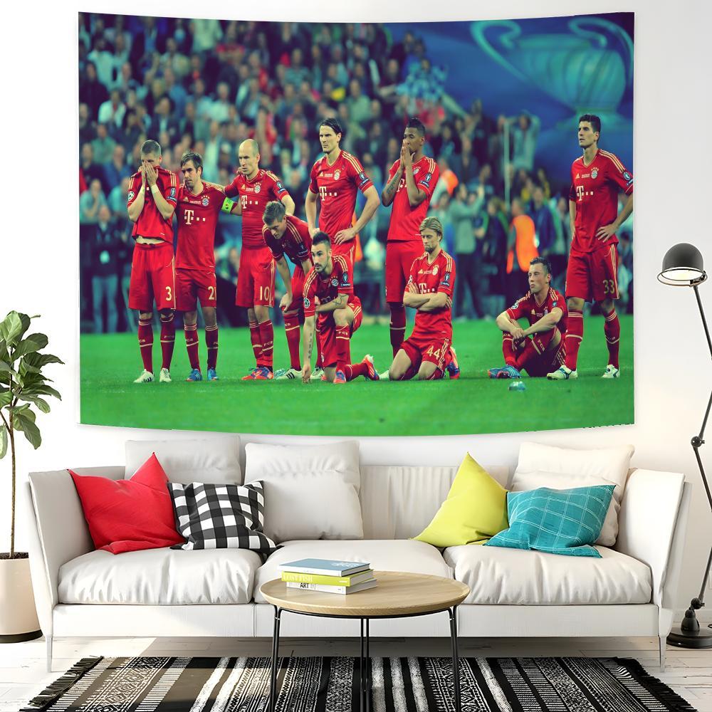 German Bundesliga FC B-Bayern München star Tapestry Background Hanging Cloth Bedroom Room Decor Aesthetic Tapestry Wall Party