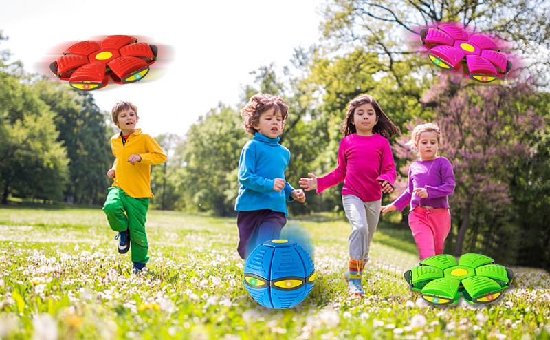 4PCS (Random colors) Magic Ball Toy with Lights, UFO Portable Flying Saucer Toys Stomp Magic Ball Childrens Toy, Magic UFO Ball, Creative Decompression Ball Toy for Kids Boys and Girls Outdoor Gift 4PCS (Random colors) Magic Ball Toy with Lights, UFO Portable Flying Saucer Toys Stomp Magic Ball Childrens Toy, Magic UFO Ball, Creative Decompression Ball Toy for Kids Boys and Girls Outdoor Gift