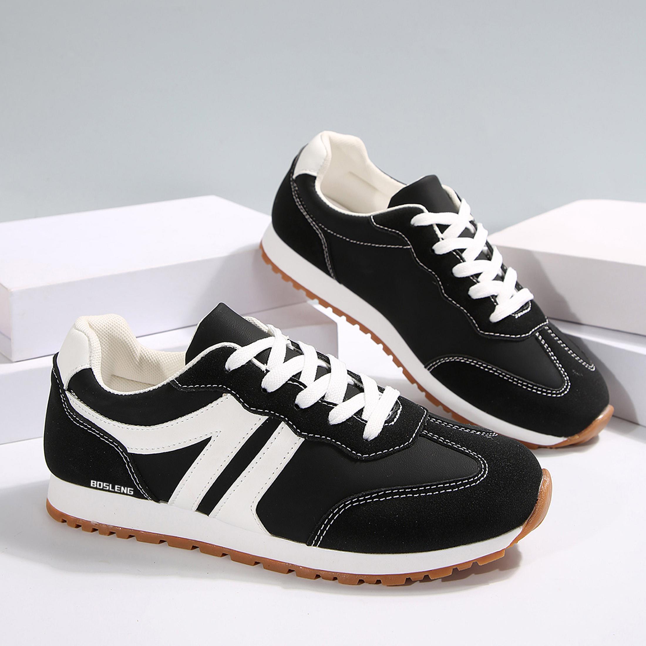 Women Fashion Sneakers Contrast Color Lacing Comfortable Running Shoes Workout Suitable For All Seasons Women Fashion Sneakers Contrast Color Lacing Comfortable Running Shoes Workout Suitable For All Seasons