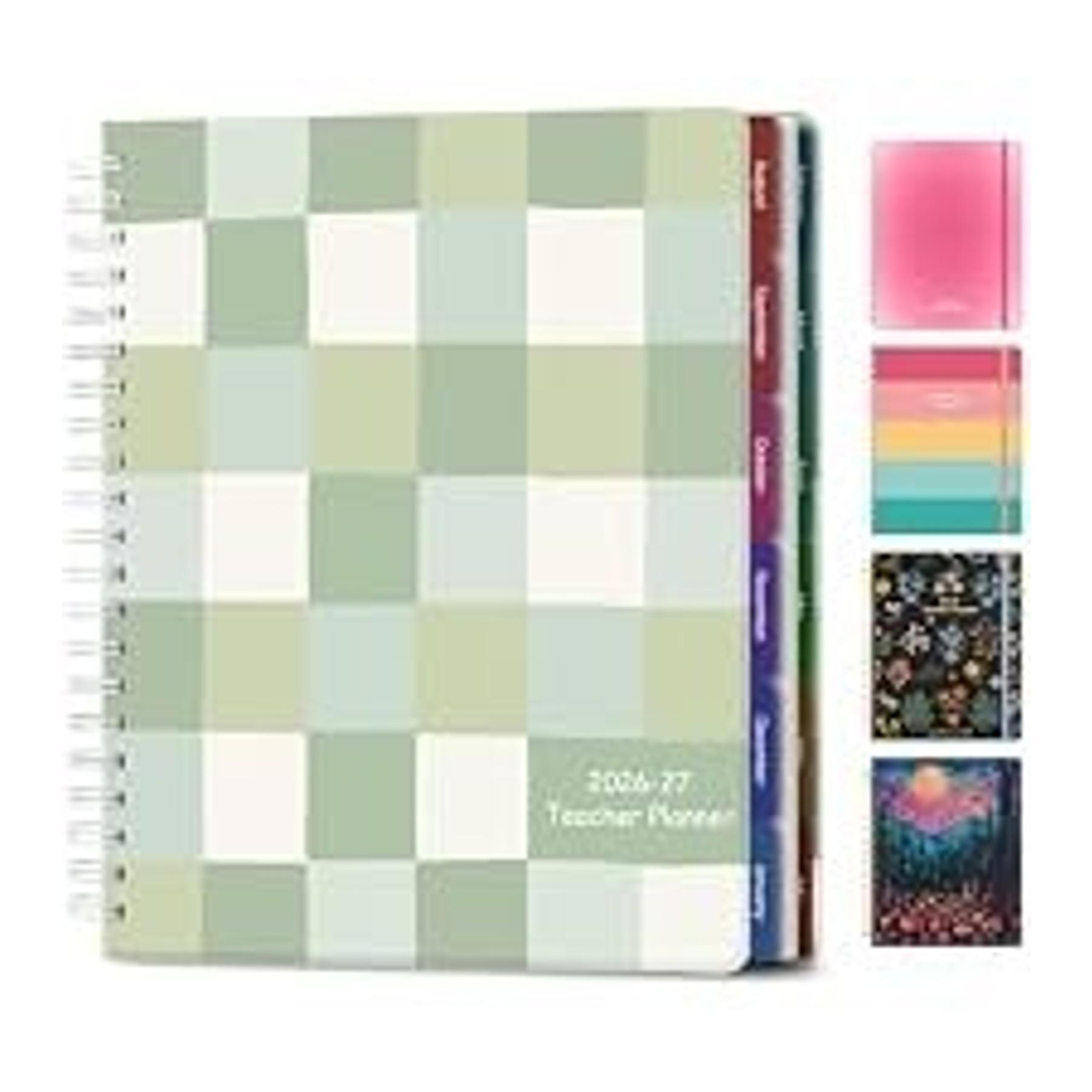 Hardcover Spiral Notebook Journal for Women & Men, Cute 5 Subject Notebook College Ruled for School & Work, Pink Journaling Notebooks with Removable Dividers Tabs, 8" x 10", 300 Pages, Bows