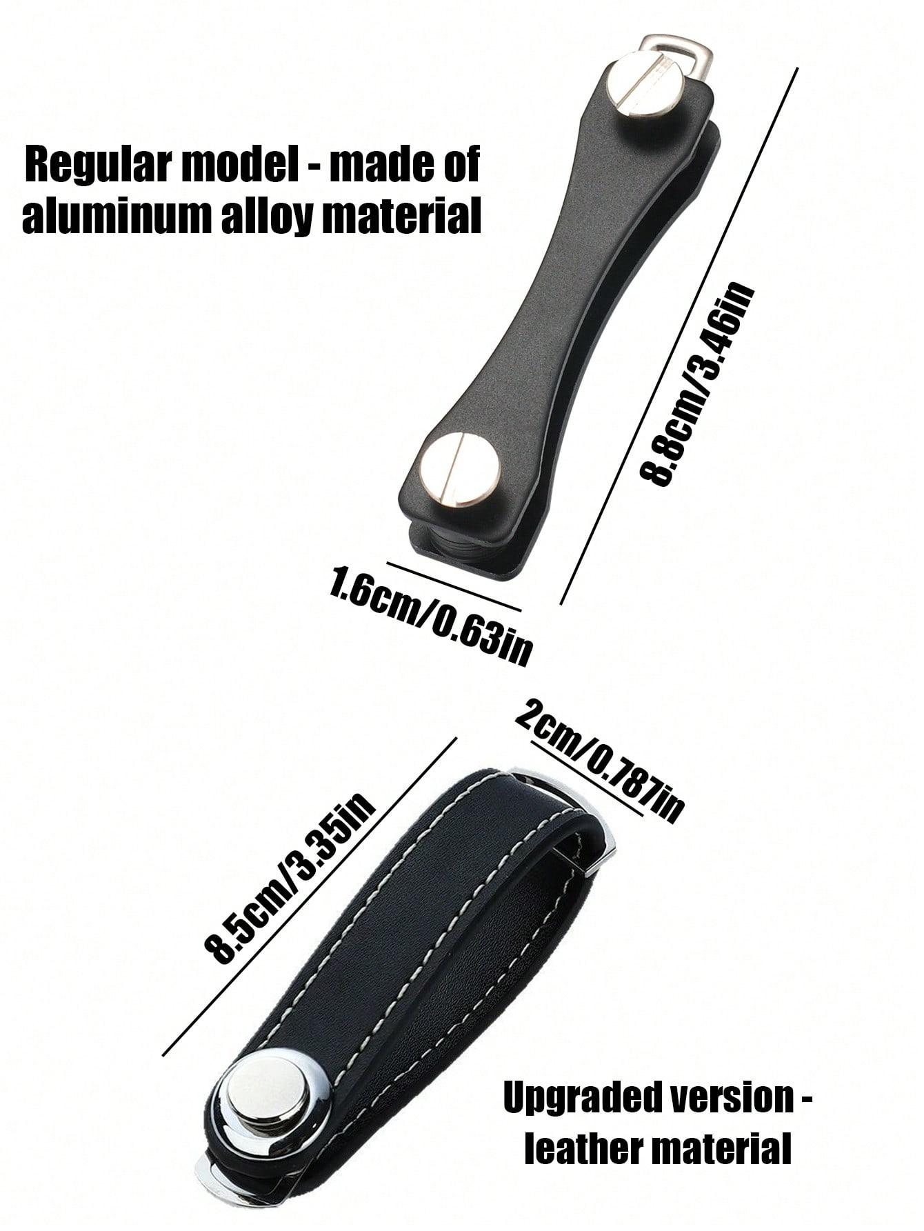 Car key bag | Leather keychain storage bag with chain and keyring | Smart key organizer wallet, suitable for car keys, home keys, office keys | Perfect gift for fathers, husbands, and men | Key collector, travel, daily use, pocket storage