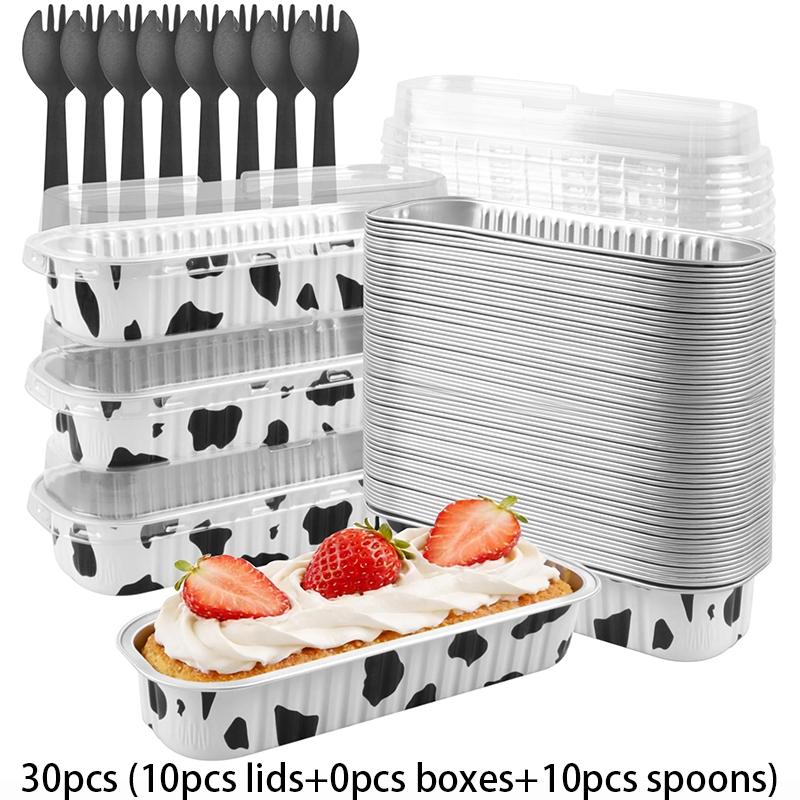 30pcs Aluminum Baking Cup Set, Creative Multi-Functional Sweet Treat Box, Ideal for Cake, Bread, Sushi, Cheese, Kitchen, Party, Holiday