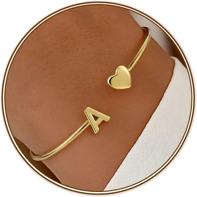 Initial Bangle Bracelets for Teen Girls Gifts Trendy Stuff