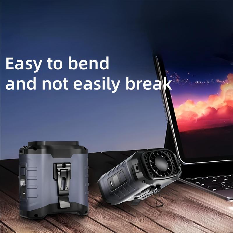 2026 Upgrade 10000mAh Portable Waist Fan Clip on Wearable Belt Personal Fan Rechargeable Battery Operated with 5 Speeds & Flashlight Neck Hands-Free 40H Cooling for Hiking, Camping & Summer Adventures, Outdoor Camping Accessories Power Bank