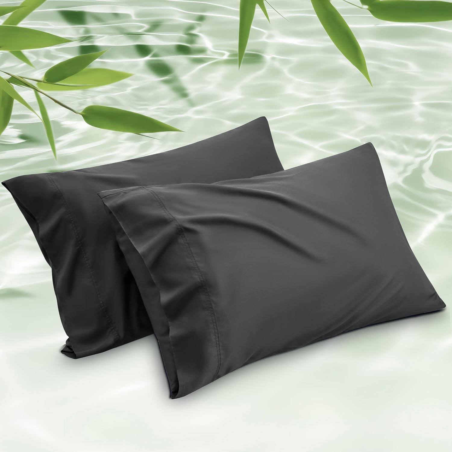 Cooling Pillowcase for Soft and Smooth Touch, Reduces Friction-Induced Breaks, Sleep Wrinkles, and Irritation, Gentle on Skin and Hair