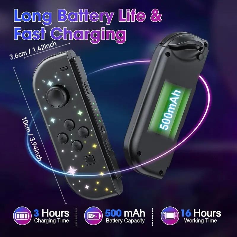 Switch Wireless Controller, Upgraded Switch/lite/oled Controller with Motion Control, Wake Function, Dual Vibration Feature