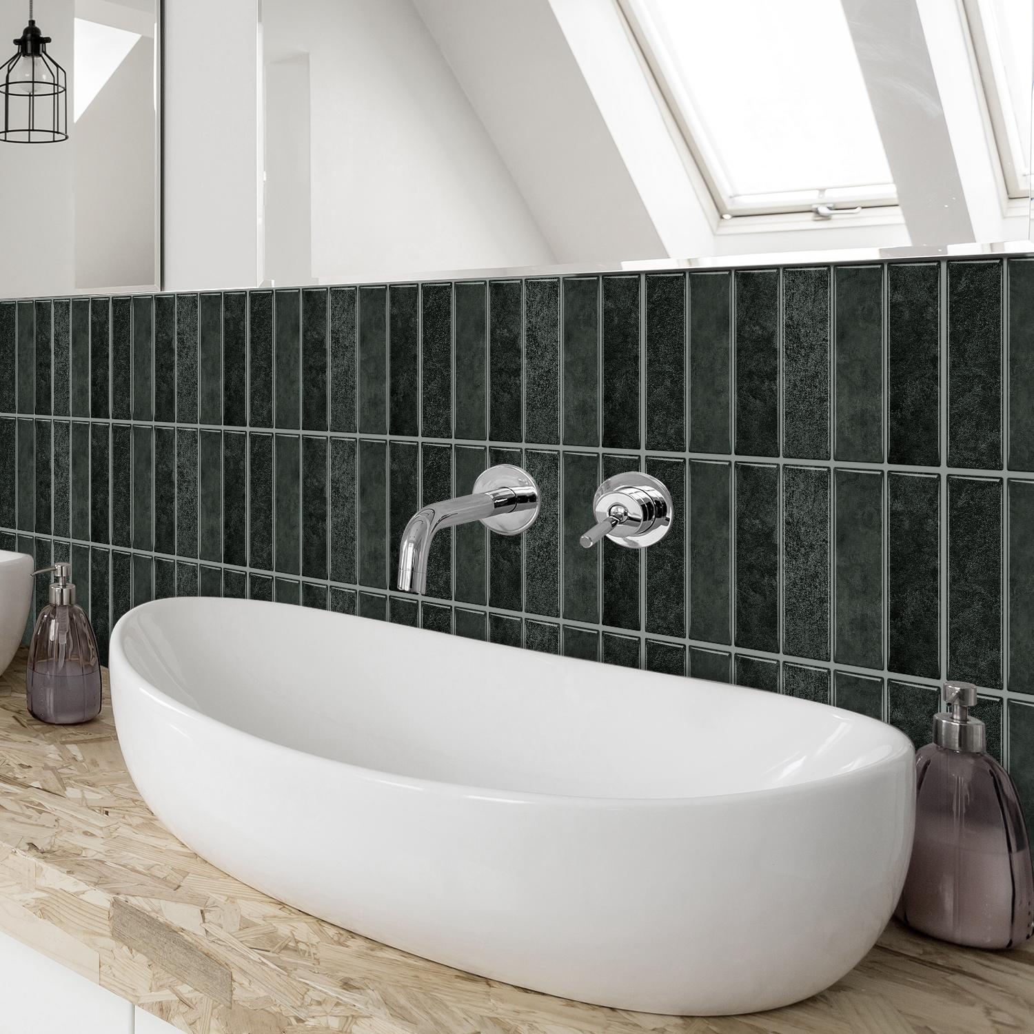 Kitchen Marble Backsplash Wallpaper, Peel and Stick Waterproof Oilproof Wall Tiles, Universal Flat Sticker for Kitchen Walls