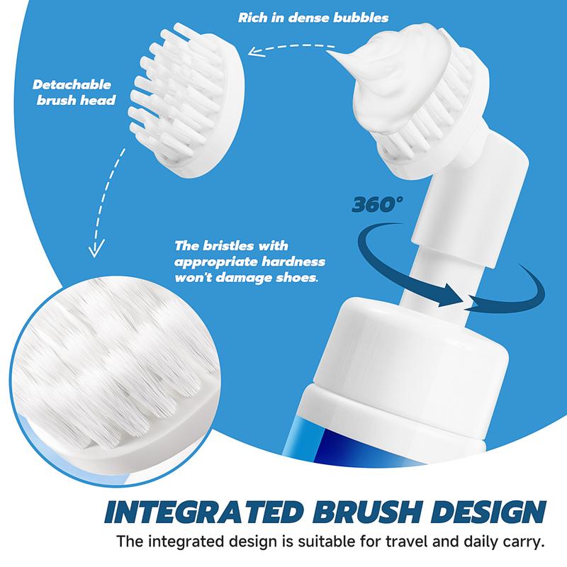 Gihen Shoe Cleaner Kits (9.17 oz), Water-Free Foam Shoe Cleaner with Shoe Brush and Shoe Cloth, Sneaker Care, Ideal for Footwear, Full Grain Leather, Rubber, and more Comfort Bedroom