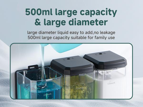 Glumzrk Shampoo and Conditioner Dispenser 3 Chamber No Drill Shampoo Dispenser for Shower Wall Mounted Shower Soap Dispenser 3 * 500ml Refillable Shower Dispenser for Bathroom Hotel