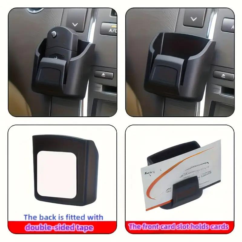 2pcs/1pc Key Storage Box, Multifunctional Console Organizer And Remote Control Holder, Suitable for Most Car Models, Automotive Additions, Vehicle Organization, Functional Stand, Space-Saving Storage, Smooth Surface, Durable Plastic