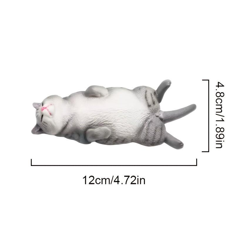 Funny Cute Drunk Sleeping Cat Figurine, Multiple Fun Designs, Desktop Car Plant Decoration, Garden Pond Fish Tank Decor, Includes Adhesive