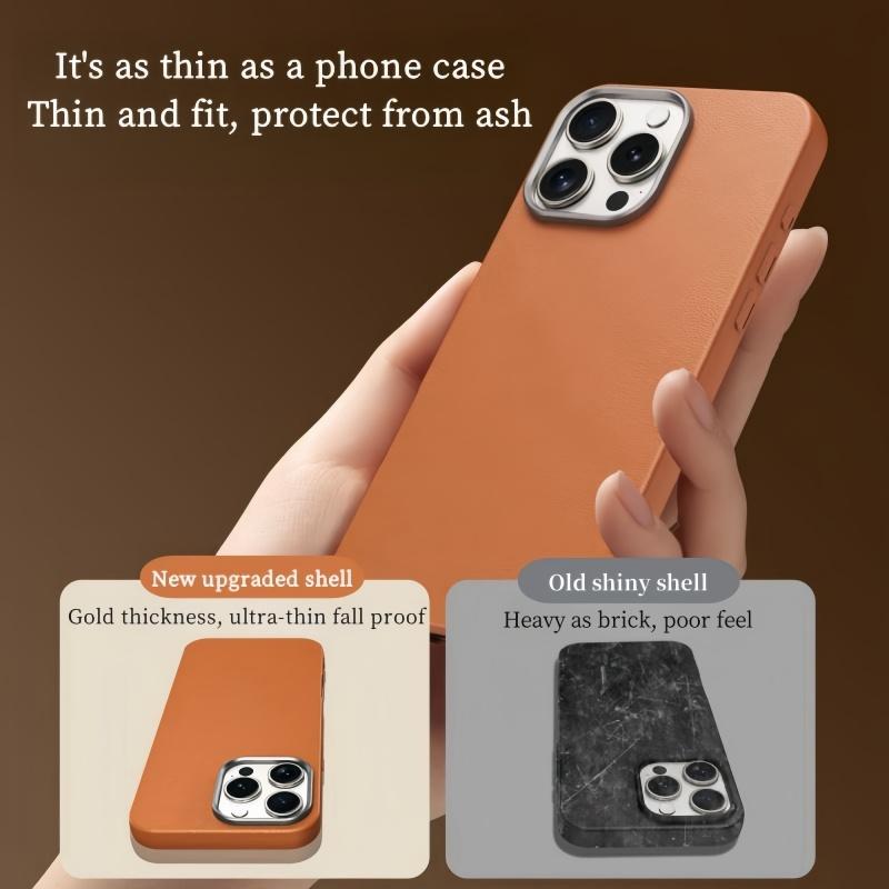 Minimalist Solid Color Phone Case, 1 Count Full Body Shockproof Phone Protective Cover, Phone Accessories Compatible with iPhone 11 12 13 14 15 16 Pro Max, Casing, Protector, Protection