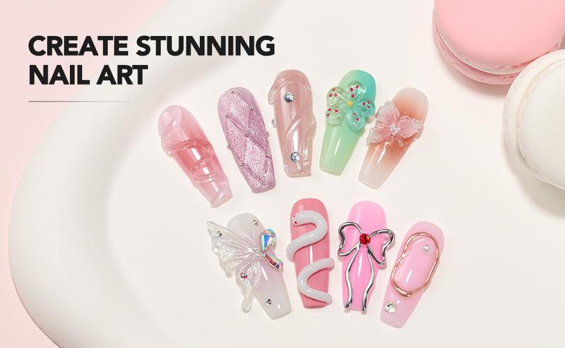 GAOY 60g Solid Builder Gel for Nails Holiday Gift Pick, Non-Sticky Hand Hard Gel, 3D Sculpting Gel for Nail Art Sculpture Carving Modeling and Nail Extension, Clear