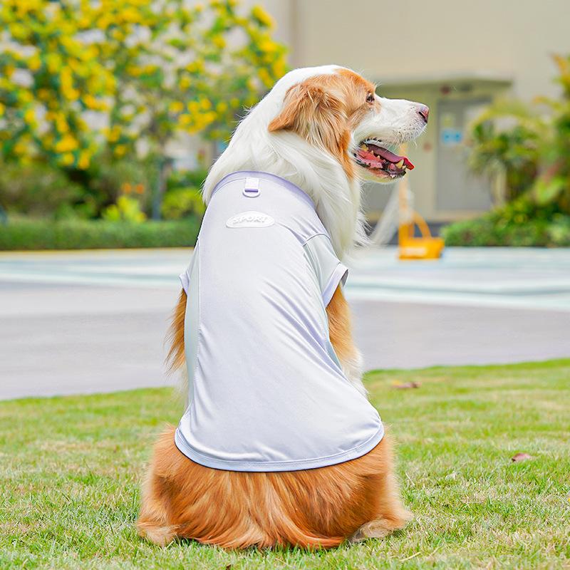 Small, Medium, Large Doggie Ice Silk Spring and Summer Dog Clothes, Cat Clothing Supplies, Cool and Cool Clothes for Sun Protection, Golden Retrievers, Pugs, Yorkies