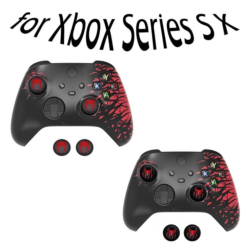 Xbox Series X Spider Silicone Case, Includes Two Joystick Caps and One Sticker, Protective Accessory Set for Xbox Controller