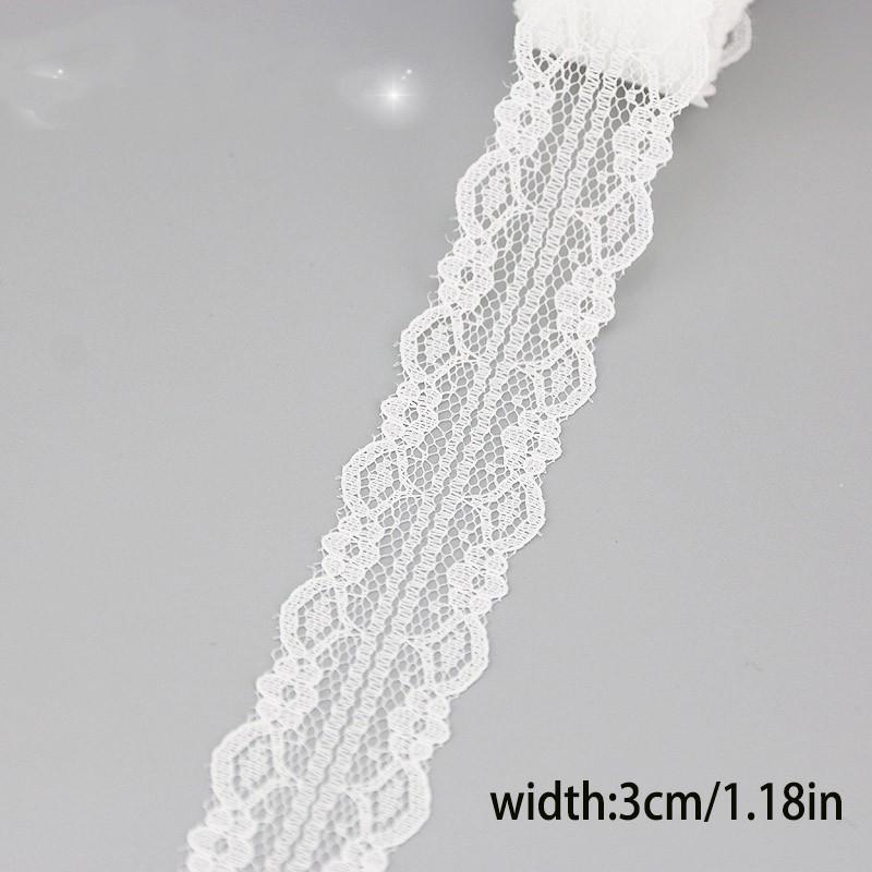 4.5m Lace Trim Roll, Multiple Styles, Ideal for Crafts and Decor, Sewing Accessories, Perfect for DIY Projects, Tablecloths, Curtains