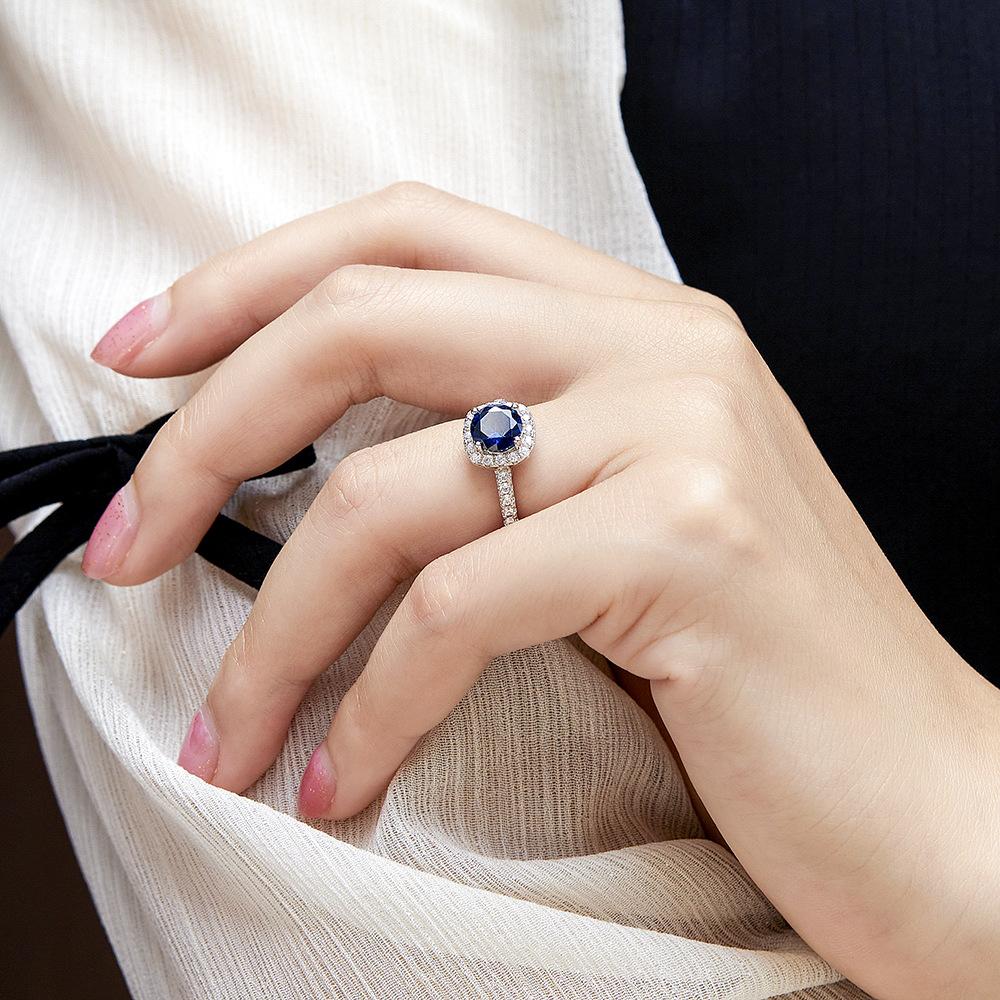 925 Sterling Silver 1CT Colorful Zircon Ring Rainbow Ring Perfect forParties Dates & Self-Love 1CT Birthstone Ring Personalized Gift for Her Emerald Cut Solitaire Ring