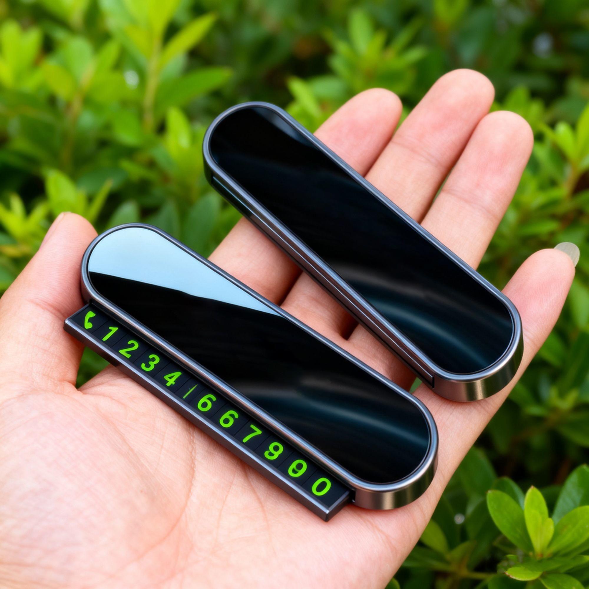 1pc Car Temporary Parking Card, Phone Number Card Plate for Peugeot 408 308 5008, Landtrek 208 3008 2008 Rifter 508 Accessories