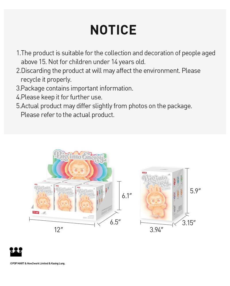 (Bebo1003)Labubu V3 THE MONSTERS Big into Energy Series-Vinyl Plush Pendant Blind Box