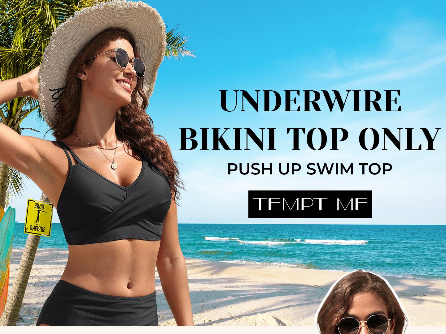 Tempt Me Women's Underwire Bikini Top - Twist Front Bathing Suit Top 2026 Push Up Swimsuit Tempt Me Women's Underwire Bikini Top - Twist Front Bathing Suit Top 2026 Push Up Swimsuit