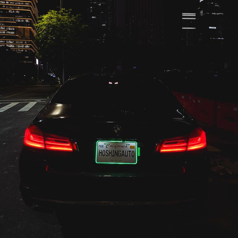 LED License Plate Frame – Waterproof Glow Border | 12V Plug & Play | Street-Legal Lighting Automotive Vehicle Car Accessories