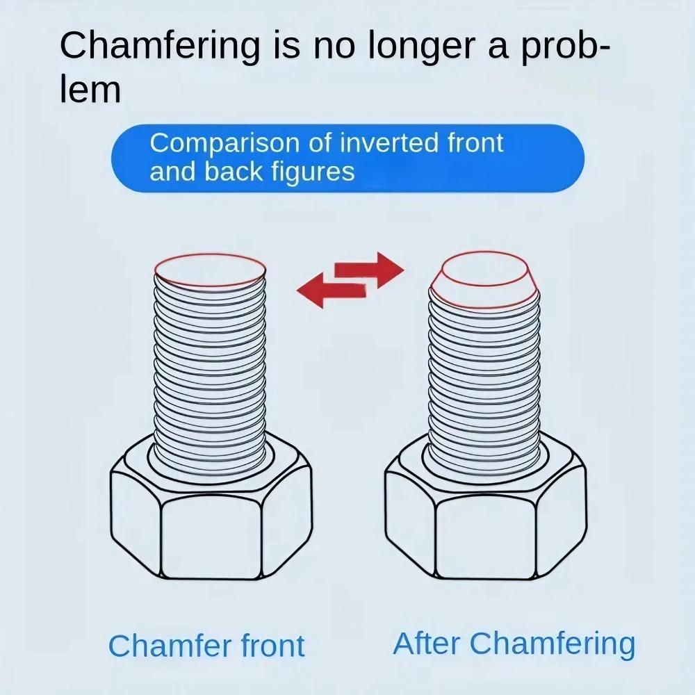 Professional Multi-Blade Deburring Tool: HSS Industrial Chamfering Device for Metal, Anti-Slip Anti-Jamming Edge Repair Kit. Durable Versatile Deburr Tool for Automotive & Industrial Metalworking, Fast Burr Removal & Surface Finishing.