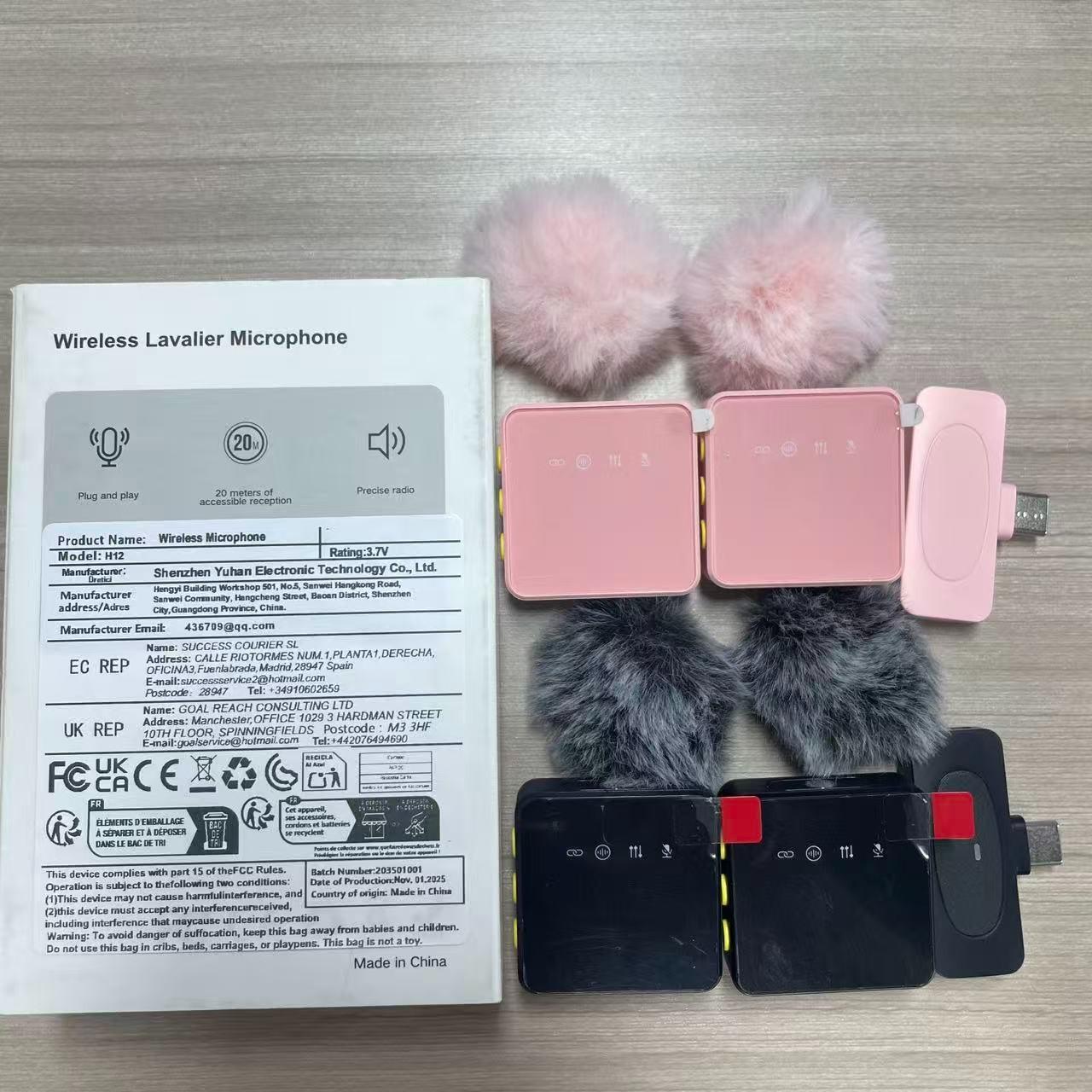 Lavalier Microphone Lapel Mic Noise Cancelling Mic Portable Compact Recording Clip On Microphone For Smartphone Camera Live Streaming Interview Podcast Vlog Video Recording Outdoor Indoor Audio Recording Equipment Noise Canceling Mics