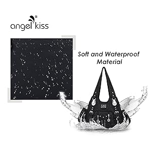 Angel Kiss Soft PU Leather Large Hobo Bag for Women - Adjustable Shoulder Strap, Multiple Pockets, Anti-Theft Back Zipper, Casual Handbag Satchel SpringStatements