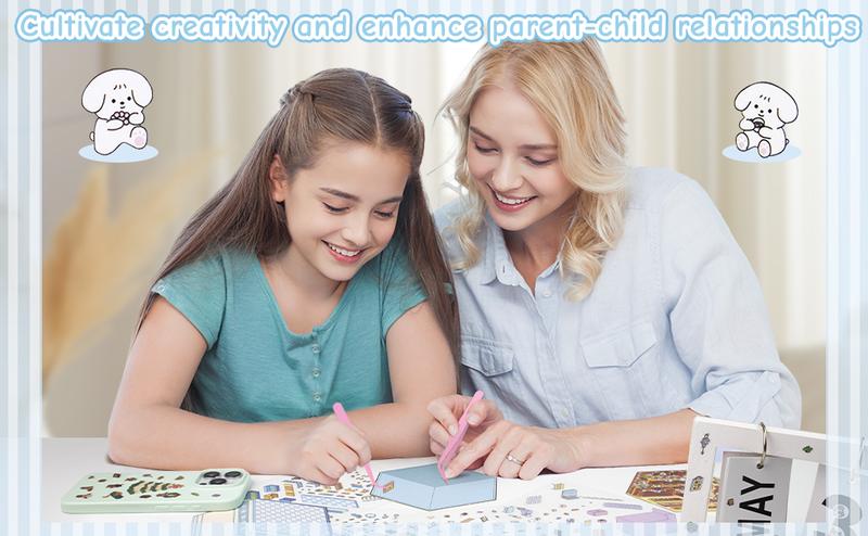 DIY 3D Sticker Scenes 6 Sets for Adults Kids, Make Your Own Mini Home/Store Scenes Stickers Animal Themes for Girls, Relieve Stress Pass The Time Craft Stickers for Journals Gifts Scrapbook Photo Album Scrapbooking