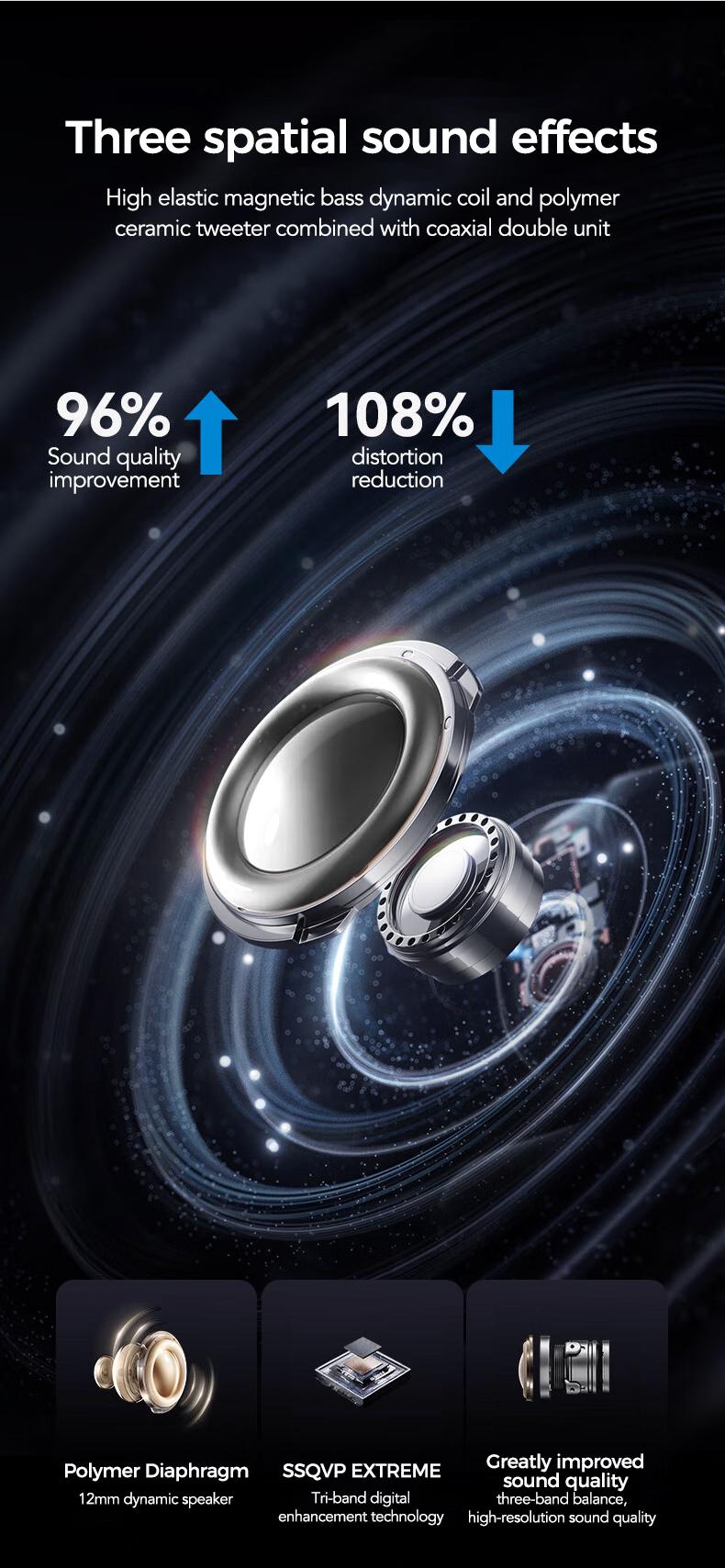 HTC NE11 Translation Wireless Earbuds Bluetooth Headphones with APP Support 150 Languages Translate Earphones, Noise Cancelling, Waterproof, Sports Ear Buds, Comfortable for Ears & Glasses Wearers, Workouts Over-Ear Buds with Earhooks Built-in Mic Headset