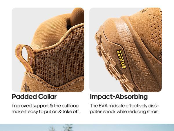 NORTIV 8 VaporGuard Men's Waterproof Military Tactical Workboots Highcut Shoes with Ankle-high Protection Durable Breathable Fabric for Outdoor & Indoor Use Black Safety Footwear