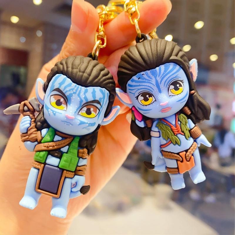 Avatar Keychain Accessories: Fun, Creative, Adorable Car Key Fob Pendant Decorations, 3D Key Ring, Ideal Gift for Family, Friends, Lovers, Perfect for Holidays, Parties, and Other Occasions, Keychain Series Figures