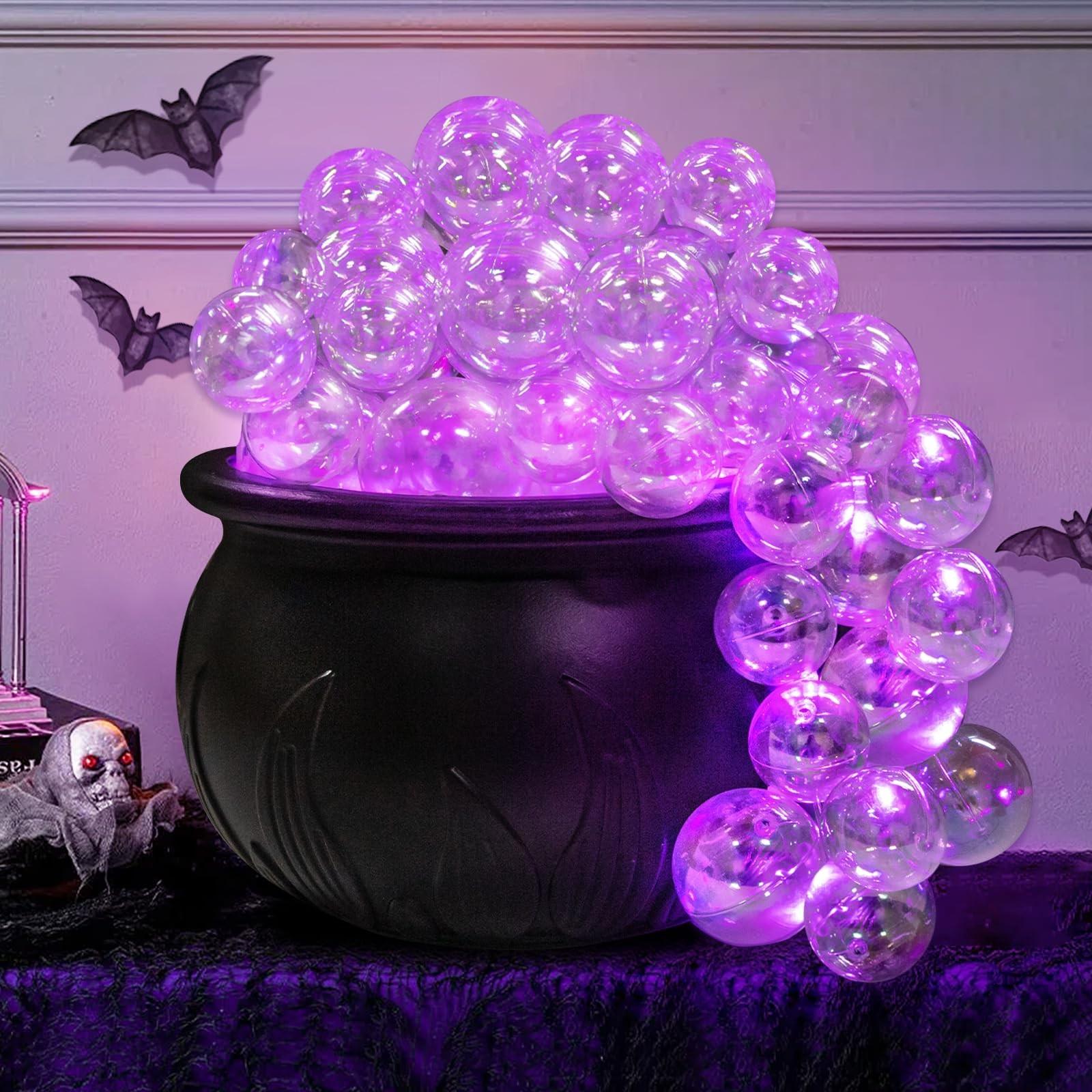 DIY Bubbling Witch’s Cauldron Centerpiece, Create Eerie Elixir, Spooky Table & Shelf Decor, Adult Halloween Sorcery, No Precious Metal Plating