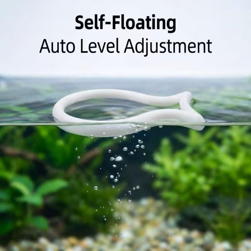 Two 3D Printed Fish-Shaped Aquarium Feeding Rings, Prevents Food Spreading, Reusable, User-Friendly, Ideal for Various Fish Tanks