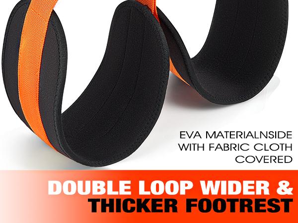 Pull Up Assistance Bands,Pull Up Resistance Band for Pull Up Bar,Adjustable Weight/Size Pull Up Assist Bands with Fabric Dual-feet/Knee Rest,Pull Up Bands Assist Set for Home Gym Fitness Training