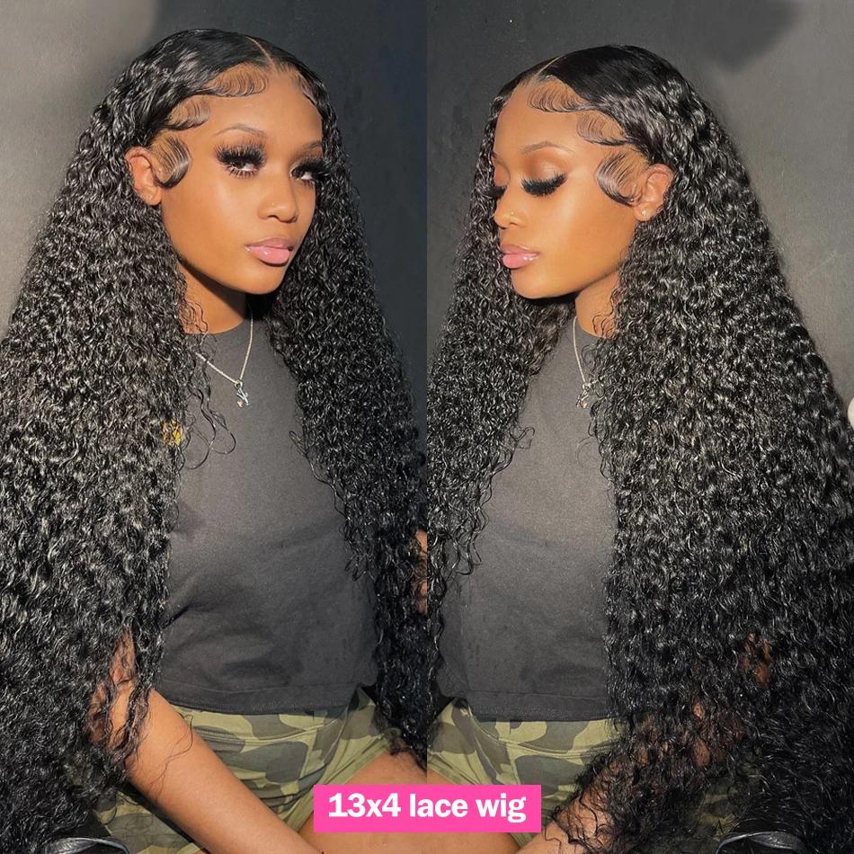 Bling Hair TikTokShopBlackFriday 30 inch 13x4 Lace Front Wigs Human Hair Wigs HD Transparent Deep Wave Pre Plucked Curly Lace Front Wigs 180% Density For Black Women #NovaTopFinds