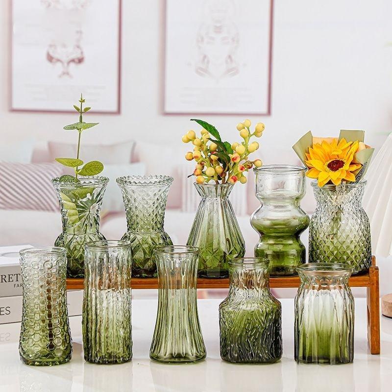 12pcs💐Glass Bud Vase Set As Wedding Centerpieces for Tables,Small Minimalist Vases for Flowers, Vintage Rustic Home Decor for Table Centerpiece Wedding Party, Birthday Party,Anniversary,Modern Clear Aromatherapy Bottle for Living Room Bedroom