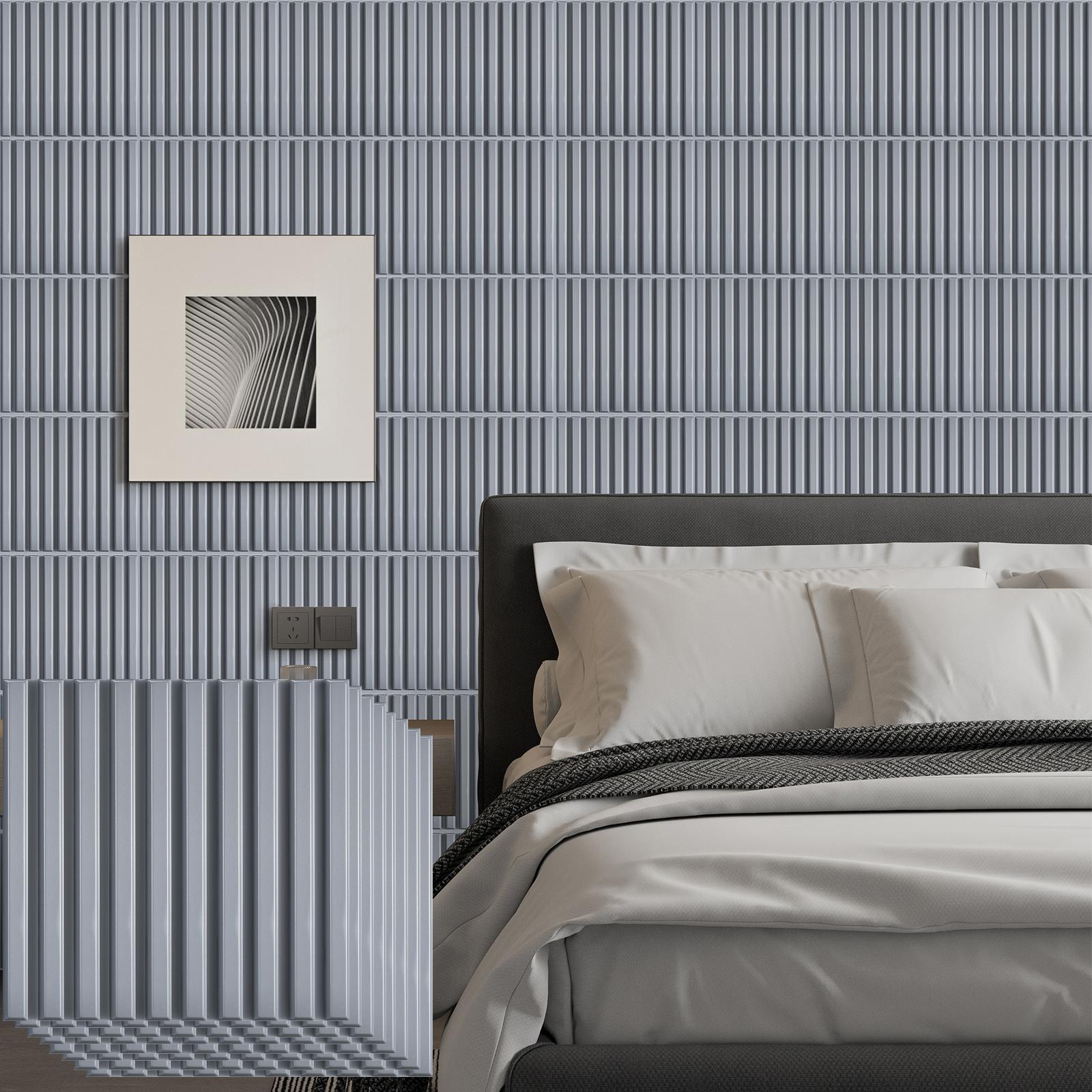 12/20/30 Pack Decorative 3D Wall Panels, Diamond Design 11.8x11.8in, Easy Install DIY Wall Decor, Home Improvement Essentials