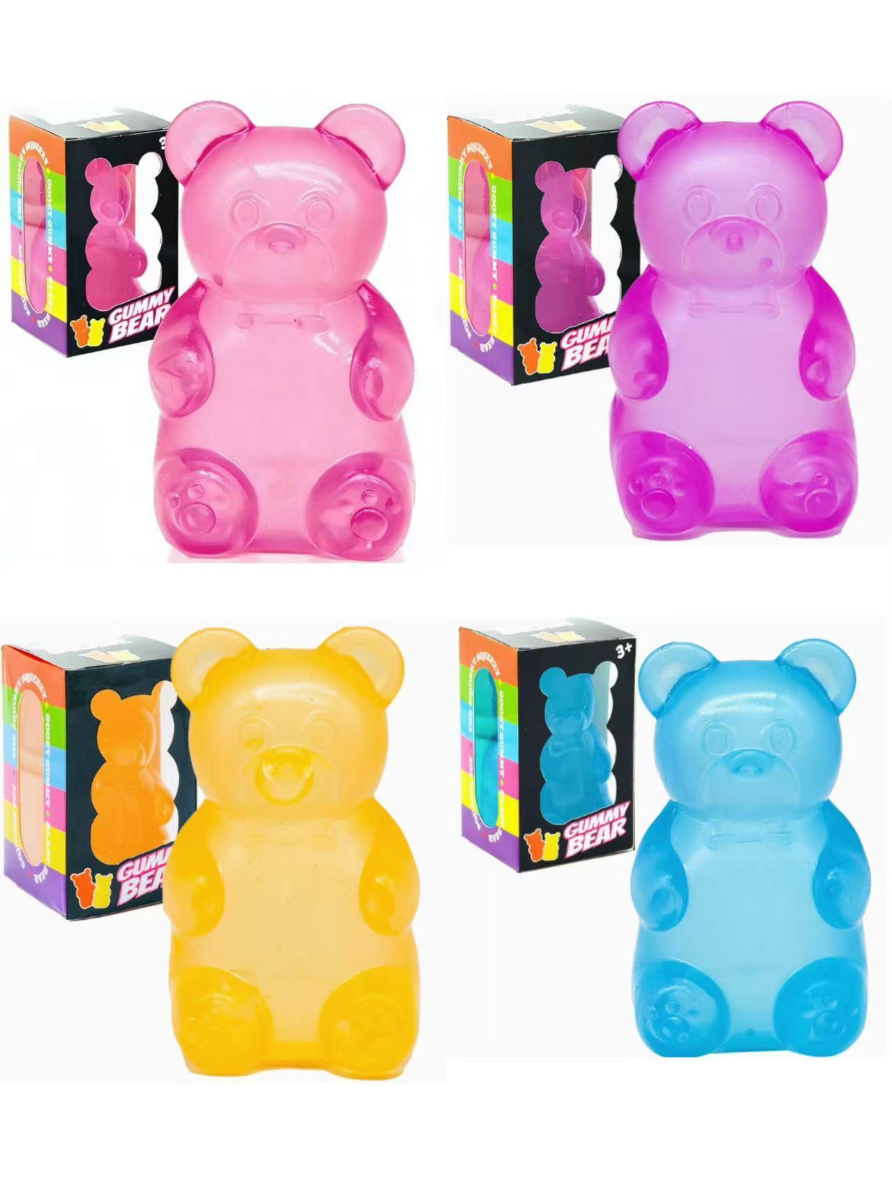 1 PCS Gummy Bear - Sensory Fidget Toy with Jelly-Like Filling, Squeeze Toys, Stress Toys,Squishy Toys, Stress Relief Toys, Fidget Toy, Birthday Gifts, Gift Bag Stuffing