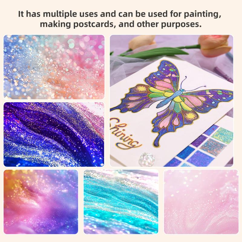 Super Flash effec Gel Pen,Glitter Gel Pens for Adult Coloring,1.0mm Vivid Color Variety Sparkle Glitter Gel Pen, Drawing, DIY Projects, Crafts Art Supplie, Art Markers Pen